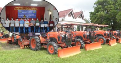 ມອບ-ຮັບກົນຈັກໃຫ້ກຸ່ມຜະລິດກະສິກຳເປັນສິນຄ້າ 13 ກຸ່ມພາຍໃນເມືອງ ມອບ-ຮັບກົນຈັກໃຫ້ກຸ່ມຜະລິດກະສິກຳເປັນສິນຄ້າ 13 ກຸ່ມພາຍໃນເມືອງ